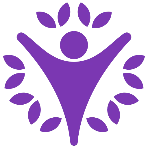 Person with raised arms surrounded by leaves representing holistic emotional well-being coaching and stress management